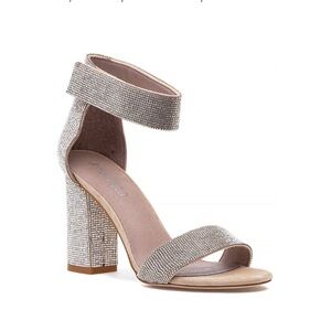 Jeffrey Campbell - KASSIDY SANDAL NUDE SUEDE CHAMPAGNE